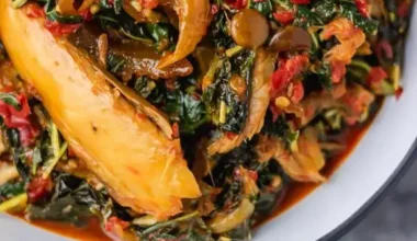 Efo riro with orisirisi
