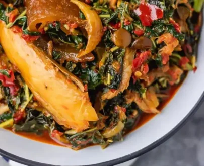 Efo riro with orisirisi