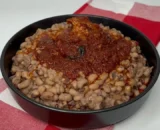 Ewa Agoyin with Ata gbigbe sauce