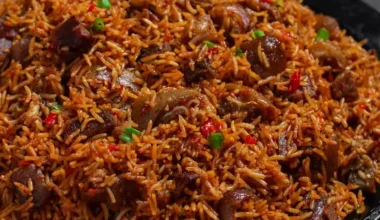 Smoky Asun Jollof Rice  - KikiFoodies