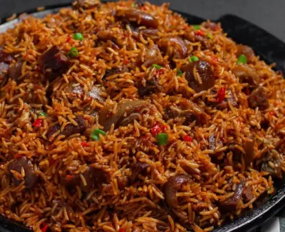 Smoky Asun Jollof Rice  - KikiFoodies